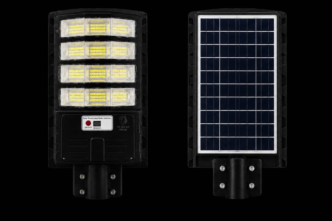 Front and solar panel view
